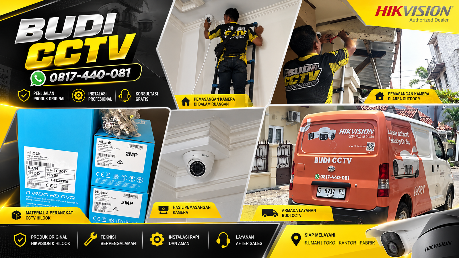 Pemasangan CCTV Hilook di Batang untuk Rumah Tinggal dengan Fitur Lengkap
