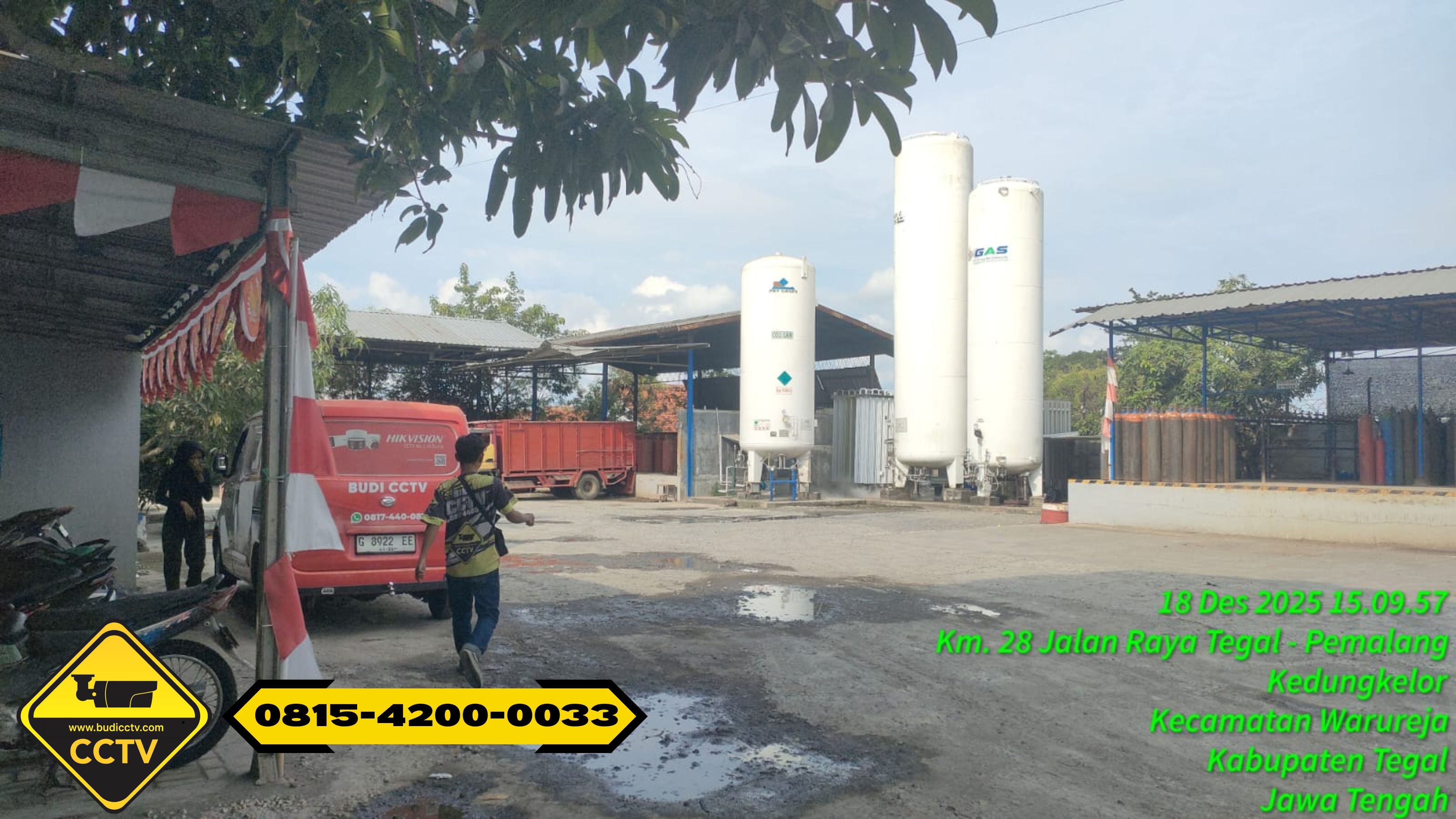 Pemasangan CCTV Hikvision 4 Channel 2MP ColorVu Audio + Two Way Audio di PT Wilayah Kedung Kelor Pemalang