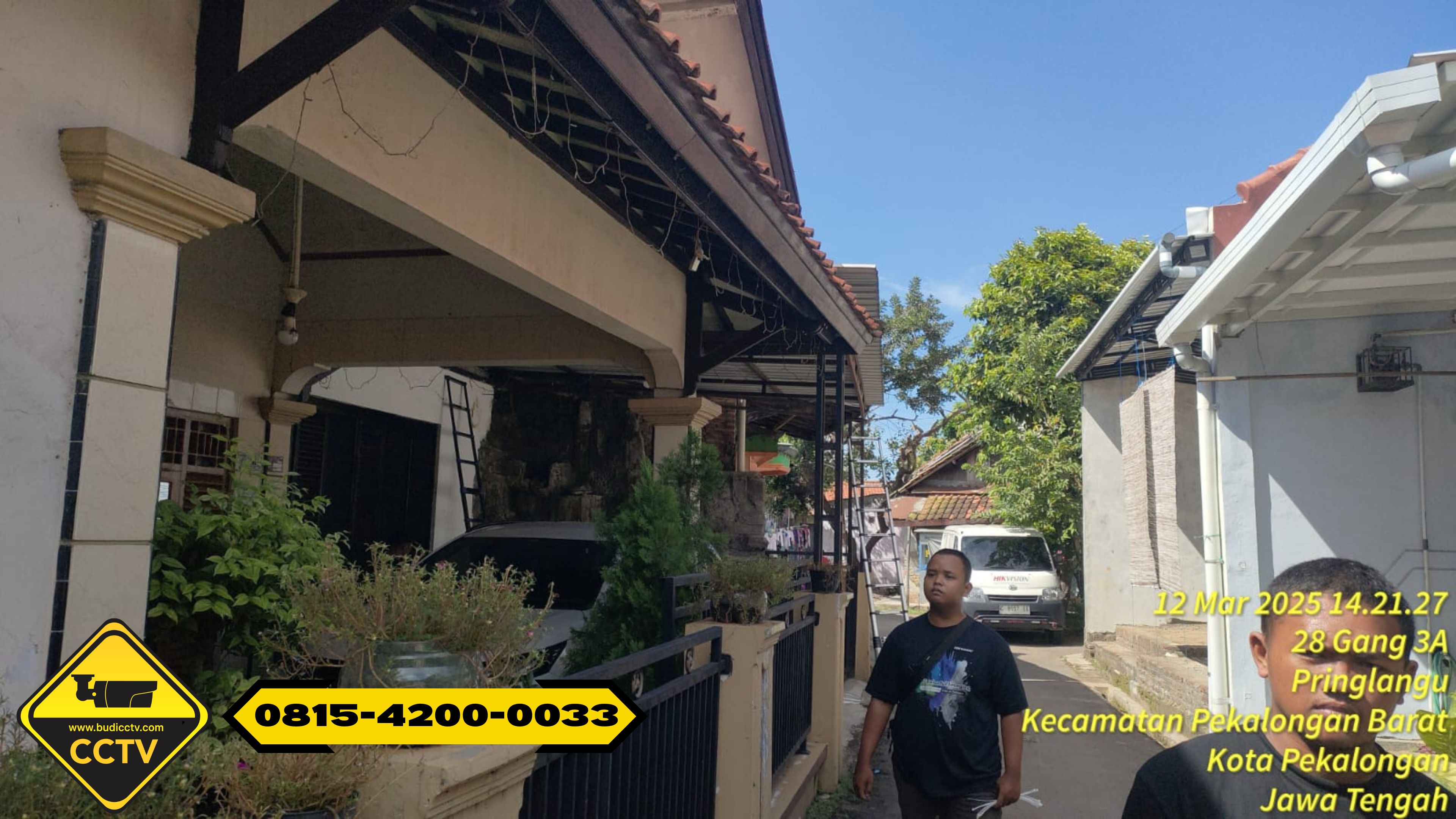 Pemasangan CCTV Hikvision 2 Channel Smart Hybrid Light 2MP di Rumah Wilayah Pringlangu