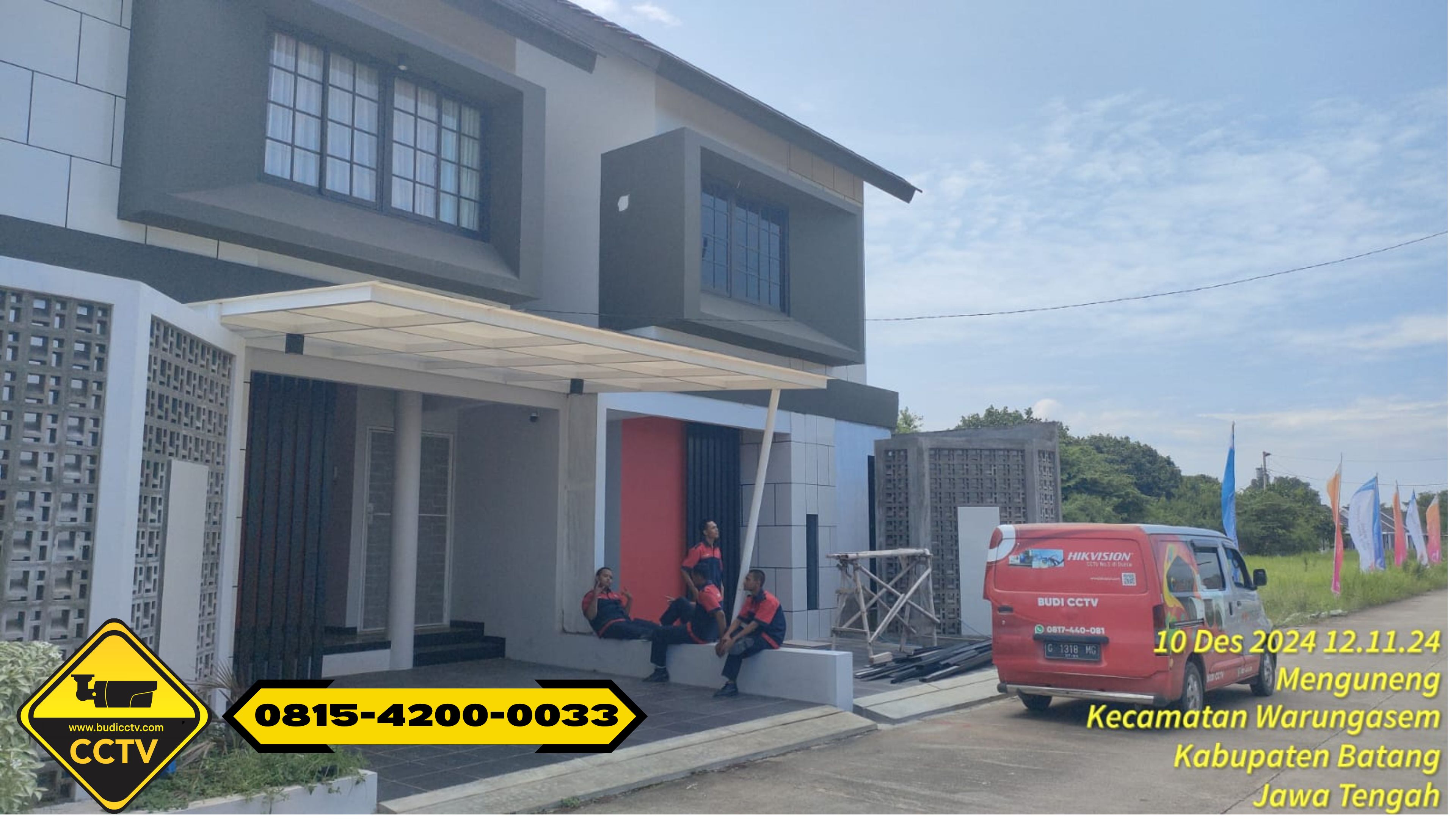 Pemasangan CCTV Hikvision 4 Channel 2MP Smart Hybrid Light + ColorVu Audio + Two Way Audio di Rumah Wilayah Warungasem