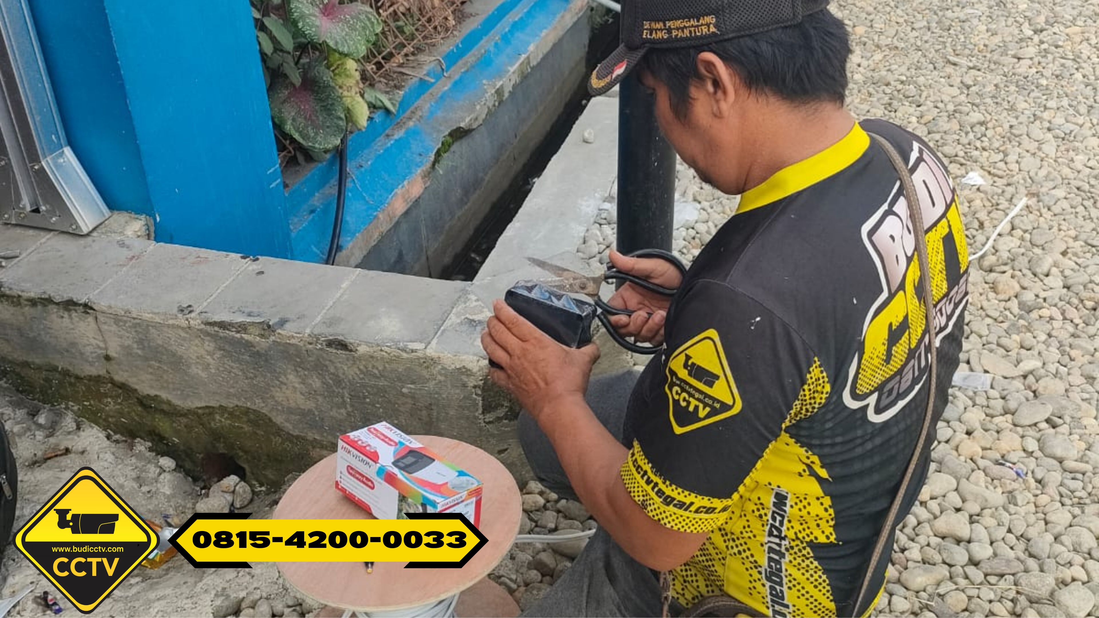 Pemasangan CCTV Paket IP Camera Hikvision Infra Red 16 Channel di Sekolah Kota Pekalongan