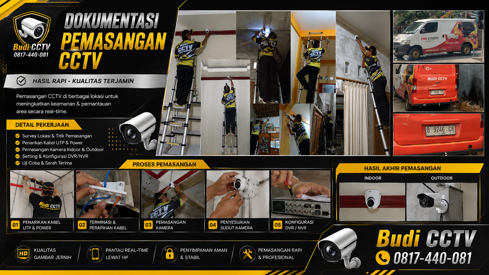 Instalasi CCTV Hikvision Two Way Audio di Salah Satu Rumah di Batang