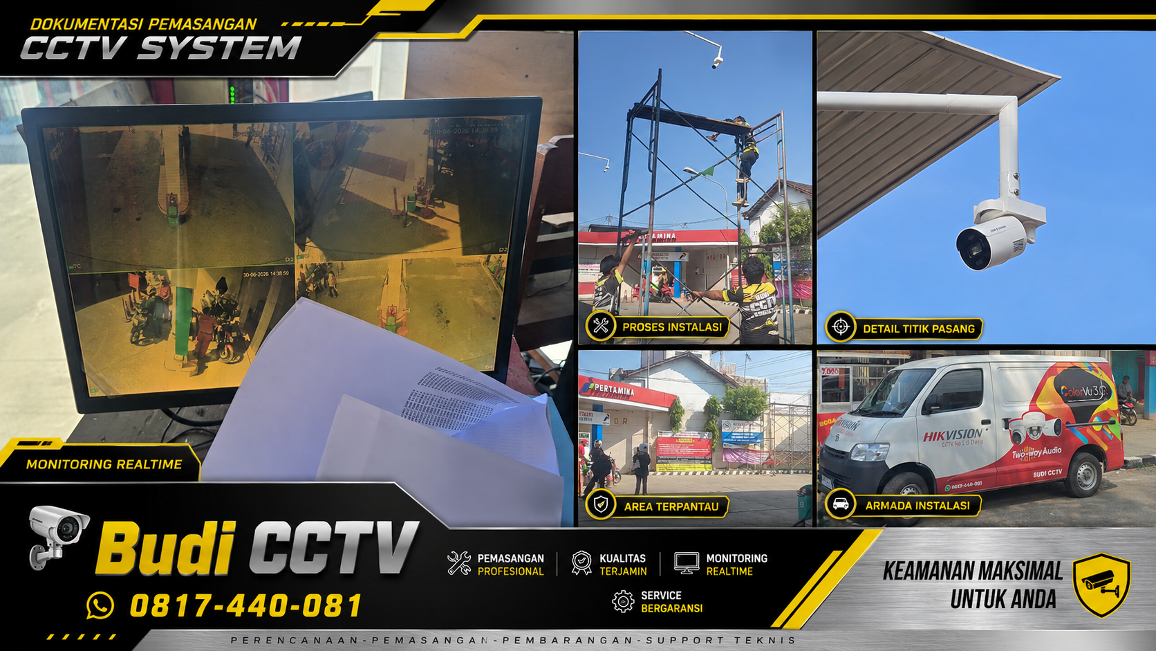Instalasi CCTV Hikvision di SPBU Karanganyar Kabupaten Pekalongan, Edukasi Operasional CCTV