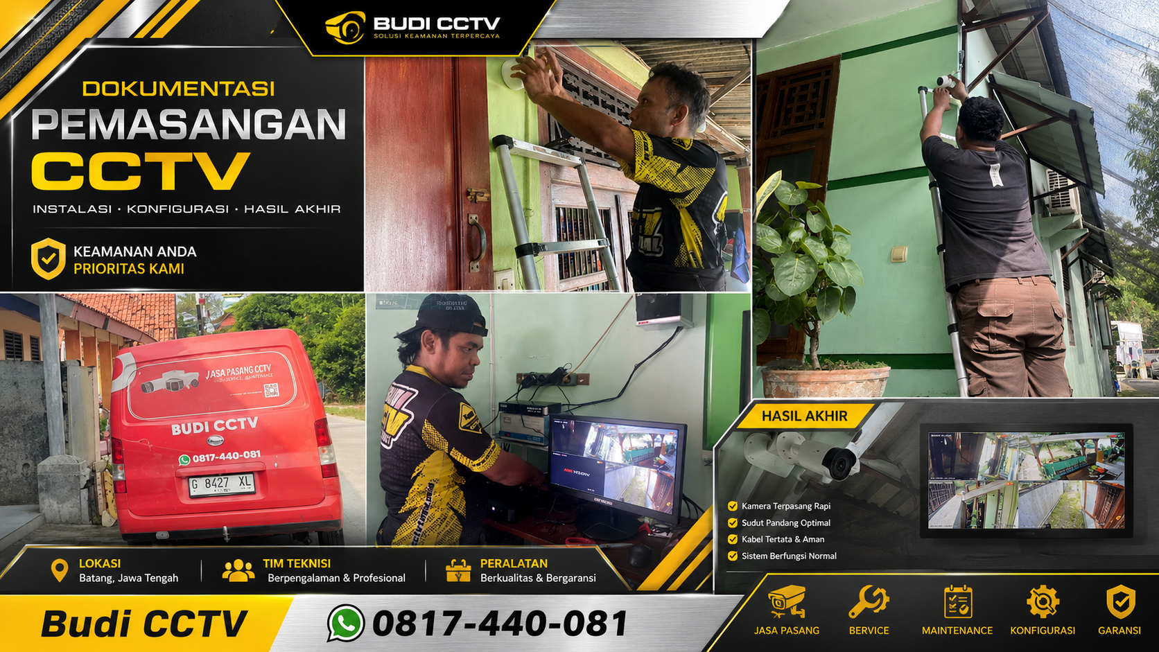 Instalasi CCTV HiLook Rumah Batang, Lengkap Panduan Penggunaan