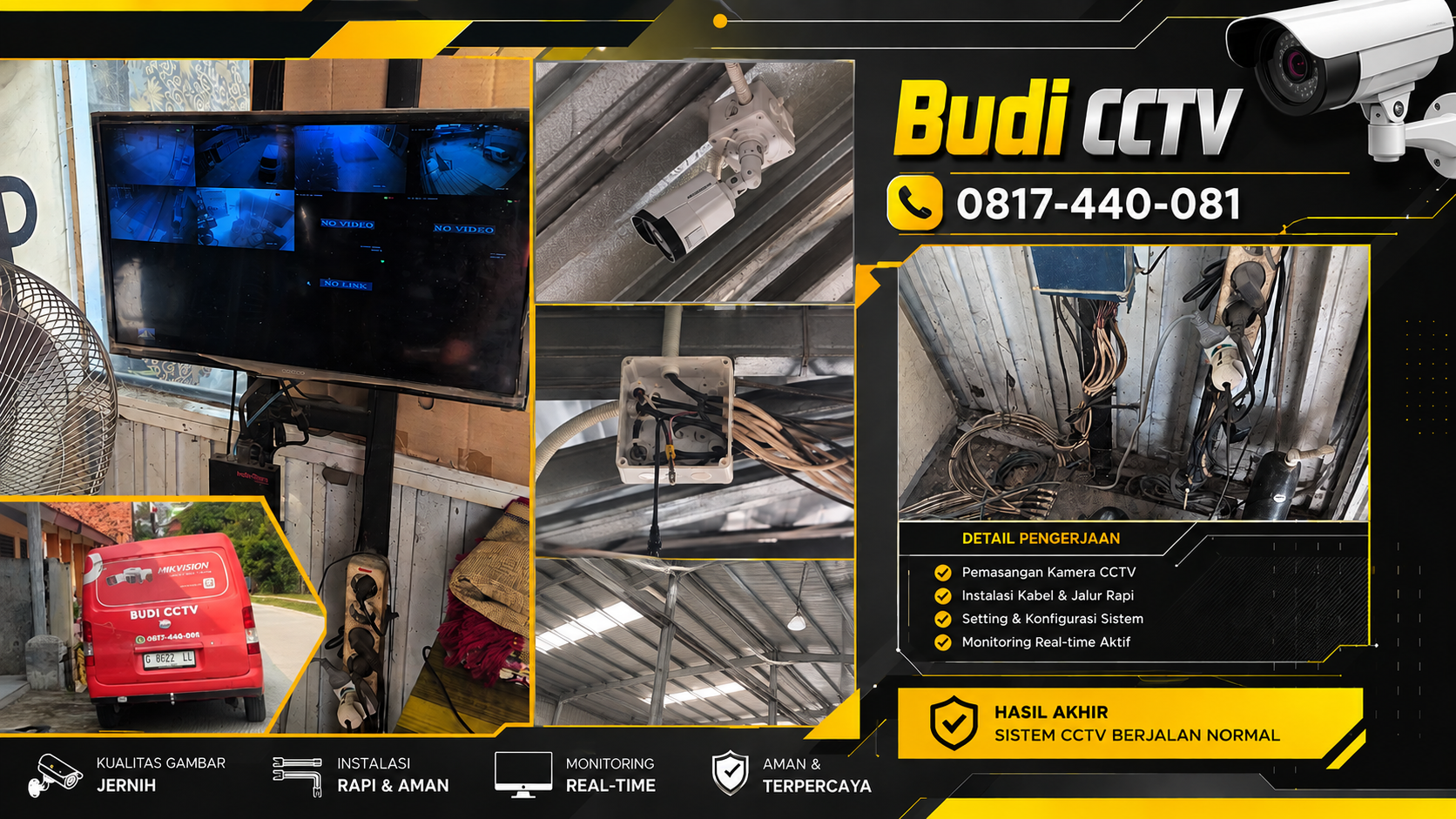 Instalasi CCTV Hikvision Gudang Batang, Akses Real-Time