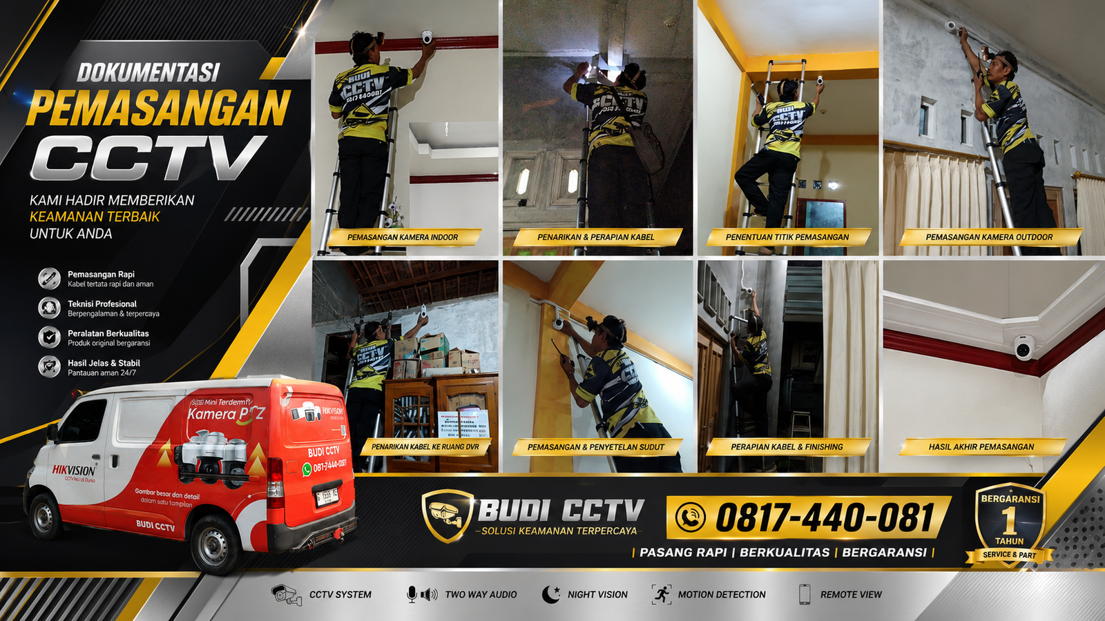 Instalasi CCTV Hikvision, Rumah Batang Pilih Merek Terpercaya