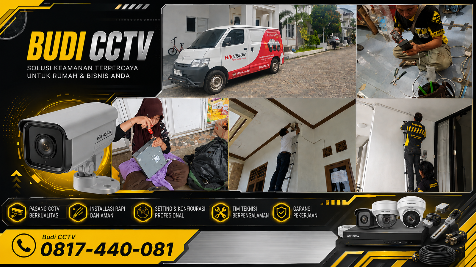 Instalasi CCTV Hikvision di Batang, Terintegrasi dengan Sistem Keamanan